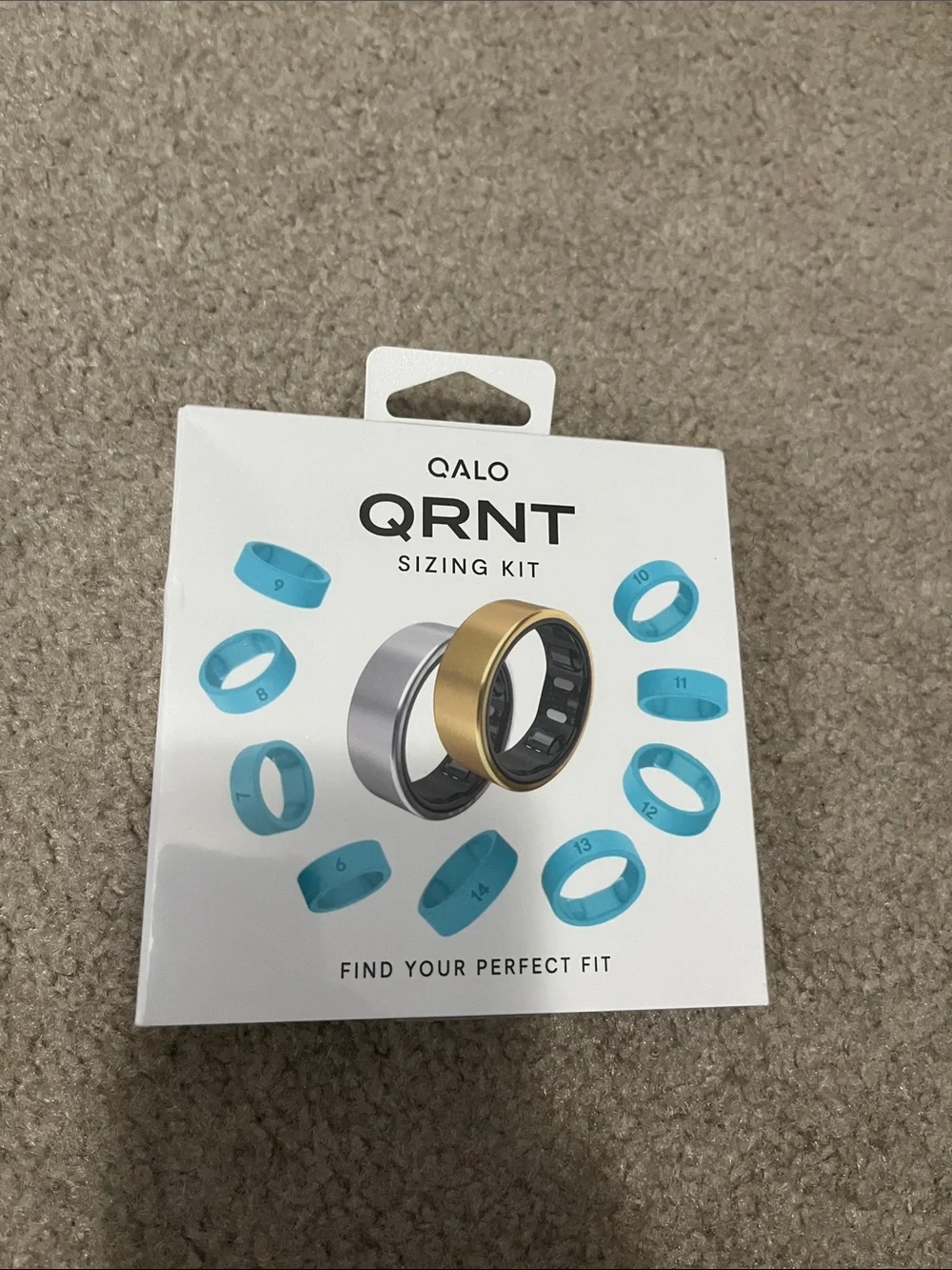 QALO QRNT Sizing Kit - Blue and Gold Fit Rings